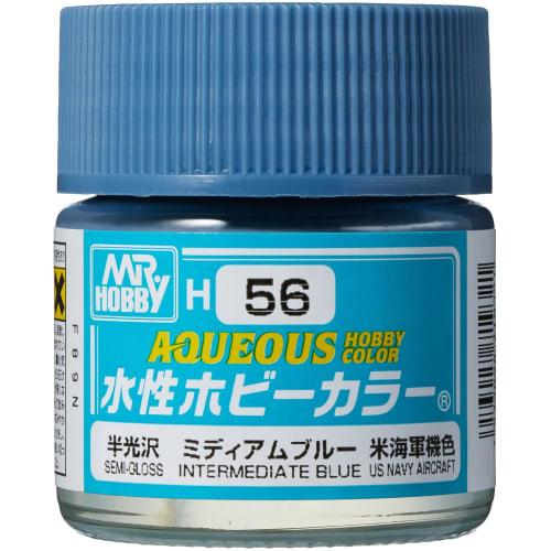 

GSI Creos New Water-based Hobby Color Medium Blue Semi-gloss 10ml Model Paint H56