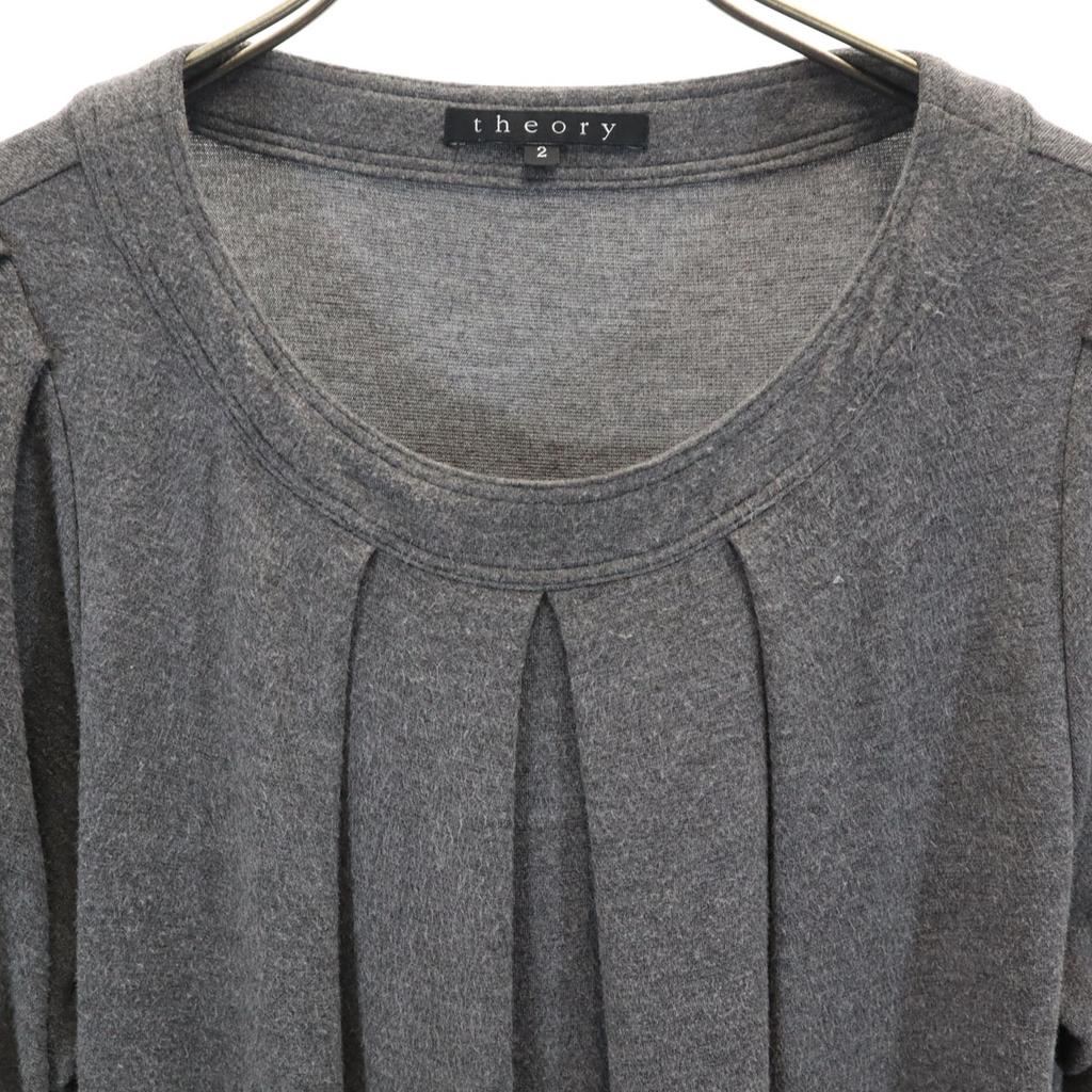 theory made in Japan Short sleeve stretch one piece 2 gray Women Used