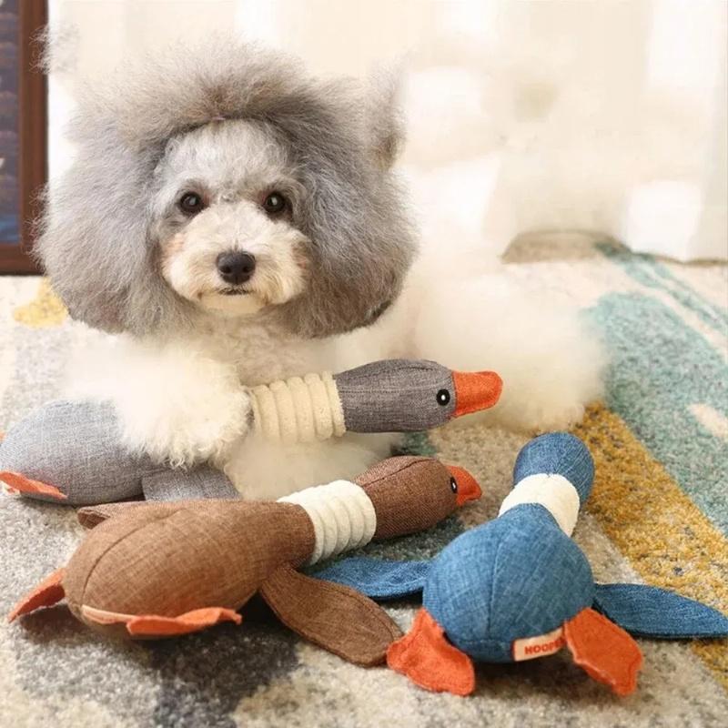 Dog Calming Toys Wild Goose Sound Bite Resistant Teeth Grinding Teeth Cleaning Pet Toy Supplies Pet Plush Toy