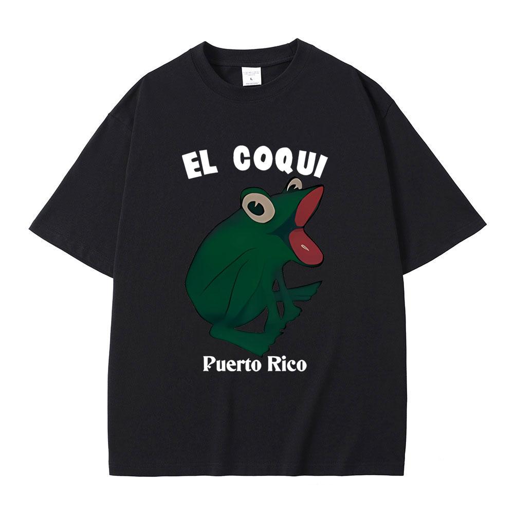 Bad Bunny EL COQUI Rana Stesso Stile Magliette Debi Tirar Mas Fotos Stampa Album Maglietta Uomo Donna Hip Hop Estate Maglietta Oversize