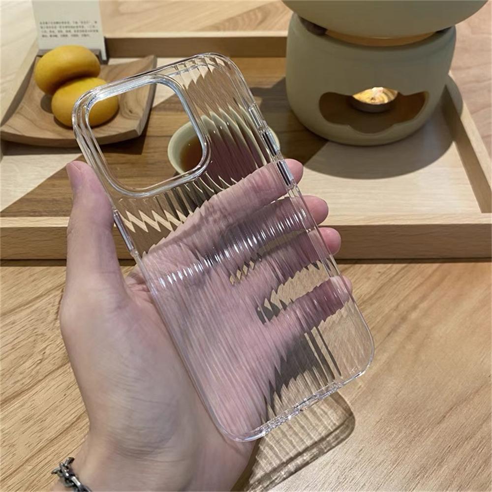 

Stripes Crystal Soft Silicone Transparent Case For iPhone 15 14 13 12 11 Pro Max 15promax Shockproof Armor Bumper Cover For iPhone 11