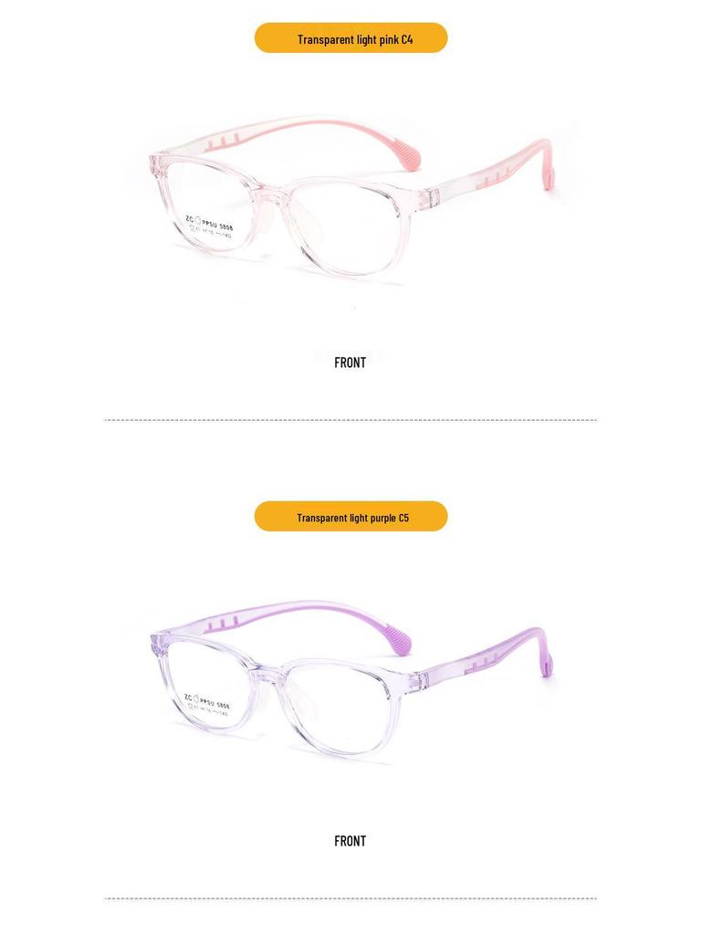 Bequeme PPSU-Brille mit Silikon-Nasenpolstern für Jugendliche – Unisex und für Sehstärken geeignet