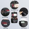 Foldable Hanging Travel Toiletry Bag,Waterproof Portable Travel Bags, Multifunction Travel Makeup Cosmetic Bag Organizer with Hanging Hook (Beige)
