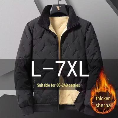 Herren Lammwolle Jacke für Herbst/Winter - Schlank geschnitten, Winddicht, Kälteschutz, Lässige Kleidung für Väter mittleren Alters