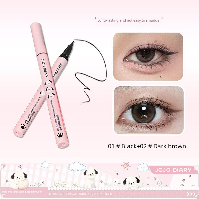 Korean-Style New Waterproof and Sweat-Proof Ultra-Fine Eyeliner That Doesn'T Smudge Easily, Quick-Drying, Long-Lasting, for Students and Girls