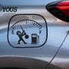 Kraftstofftankdeckel Aufkleber Lustiger Autoaufkleber, Witziges Deckel-Dekal, Schutzaufkleber Selbstklebend Tank Leer für die meisten Autos LKW SUVs Glatt