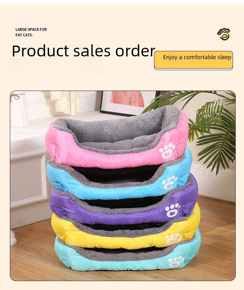 Cozy Winter Semi-Enclosed Cat and Dog Mat – Machine Washable