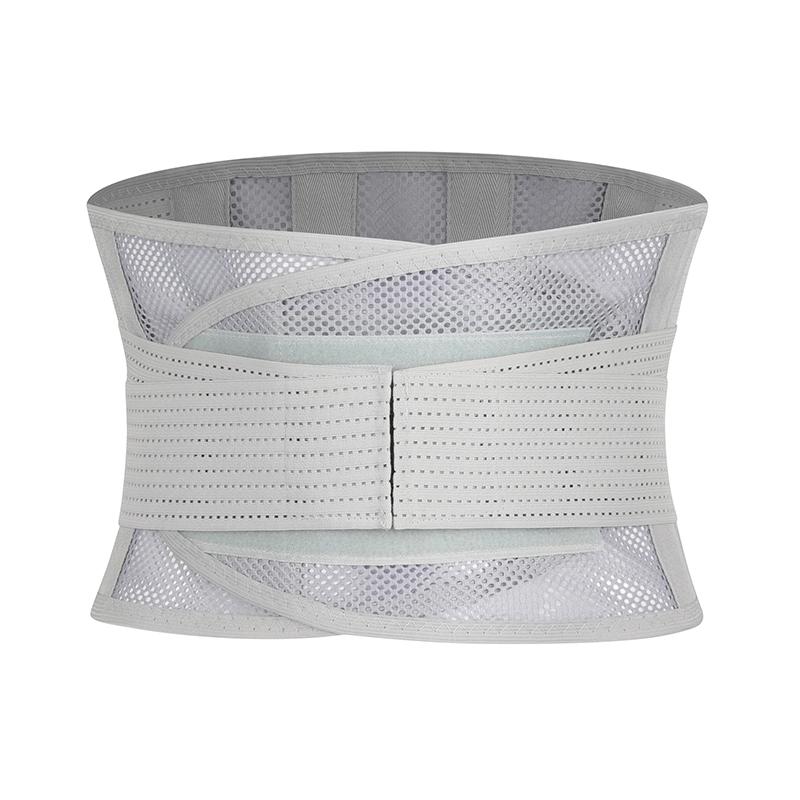 Дышащий поясничный опорный бандаж для облегчения боли в пояснице и подъема тяжестей, тренажер для талии, пояс-триммер для контроля живота XL серый
