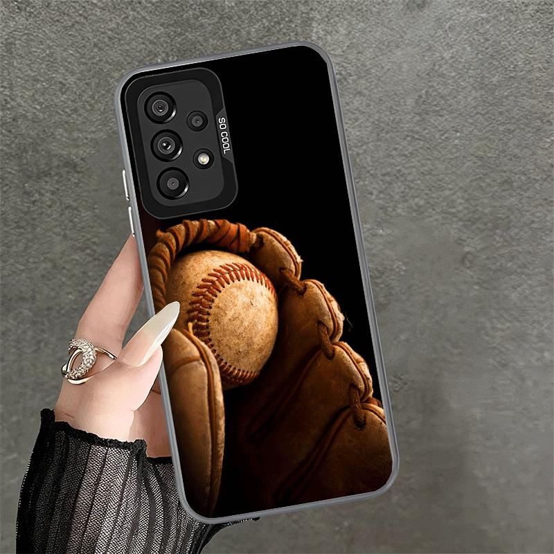 Baseball Sport Soft Phone Case for Samsung A17 A16 A15 A14 A13 A57 A56 A55 A54 A53 A37 A36 A35 A34 A33 A26 A25 A24 A23 A52