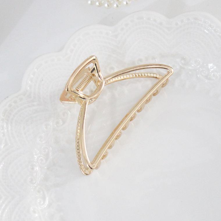 High-End Metal Shark Hair Clip - Elegant Hairpin Bow Accessory