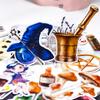 30 Stück Handgezeichnete Magische Flaschen Aufkleber Basteln und Scrapbooking Dekorativer Dünnpapier Aufkleber Süße DIY Schreibwaren