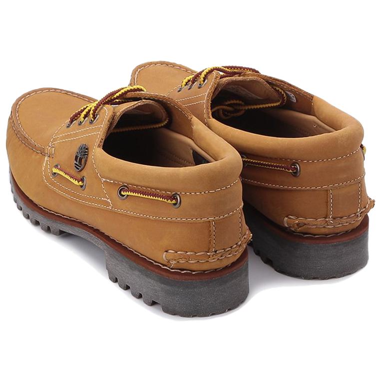 Timberland Authentics Series Leather Comfortable Versatile Casual Shoes Men Sneakers Wheat-Brown A2PDQEN1
