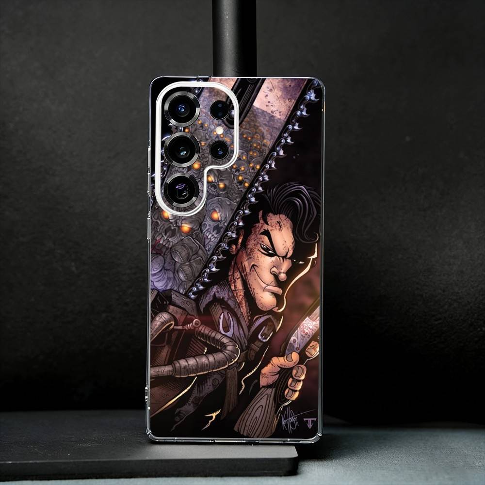 Horror E-Evil Dead Cool Phone Case For Samsung S25,S24,S21,S22,S23,S30,Ultra,S20,Plus,Fe,Note,10,9,5G Transparent Cover