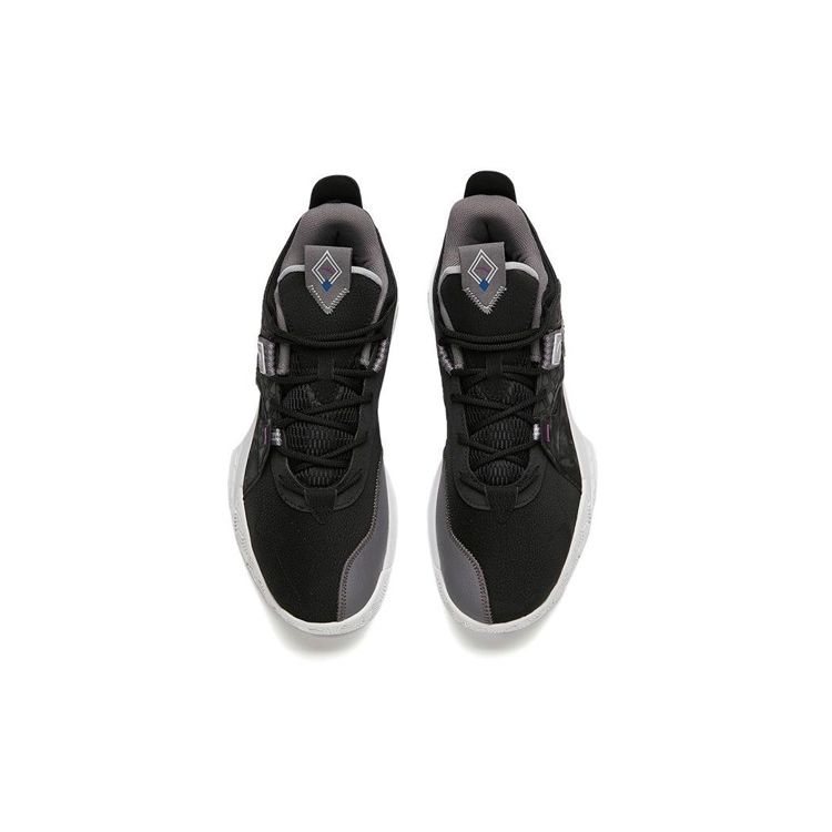 Anta Speedy Wear-Resistant Low-Top Basketball Shoes Men sneaker Black 112141606-2