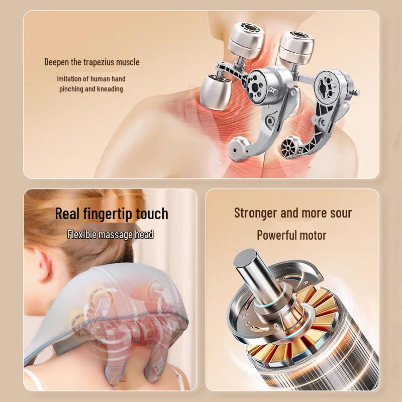 Upgraded 6-Head Cervical & Shoulder Massager Shawl