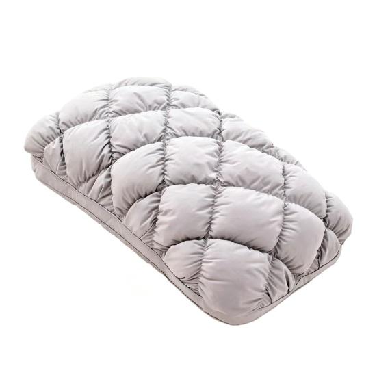 Yousheng Pineapple Bun Pillow, Fluffy Quilted Bed Pillow, Cooling Marshmallow-Soft Pillow for Adults Bedroom Dorm Bed Sleeping