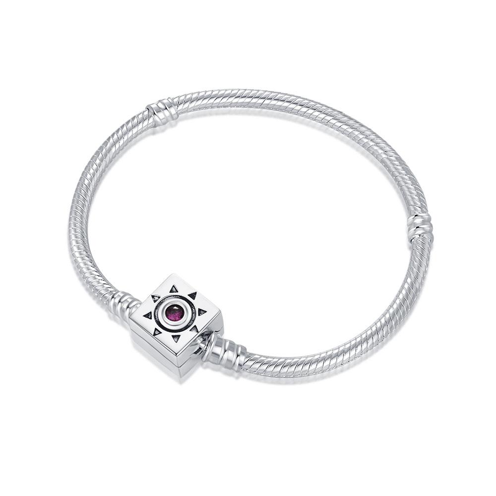 925 Silver Flower Heart Bracelet Sparkling Sun Moon Star Bracelet for women Fit original charms beads jewelry love gift