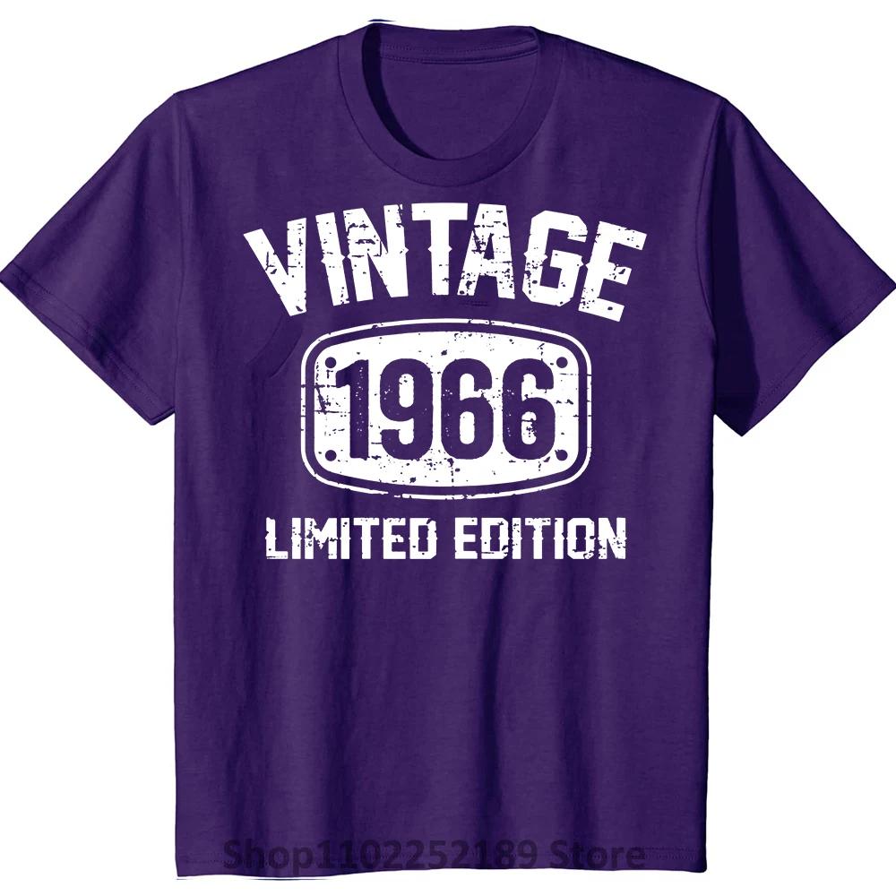 Rolig 59-åring Vintage 1966 Begränsad Upplaga 59-årsfödelsedag T-shirts Sommarstil Grafisk Bomull Julklappar T-shirt Herr