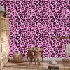 Pink glitter leather wallpaper powder pink and purple 50x1000