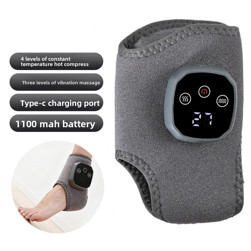 

Electric Heat And Vibration Ankle Massager 3 Vibration Modes Electric Hot Compress Massage сірий