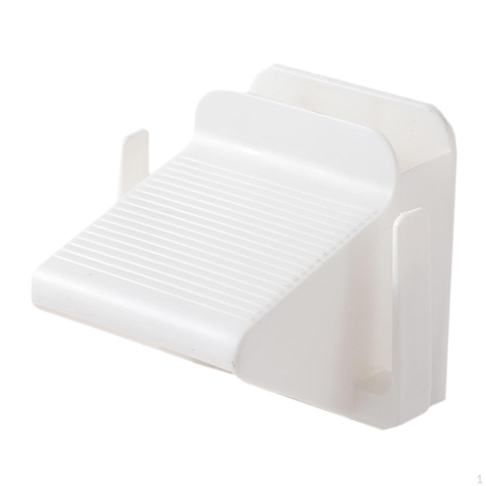 

Простая в использовании педаль-подставка для ног в душе с органайзером для тапочек и инструментом для чистки белый