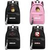 Fashionable Roblox Backpack For Students With Firm Canvas Cloth And Smooth Zipper