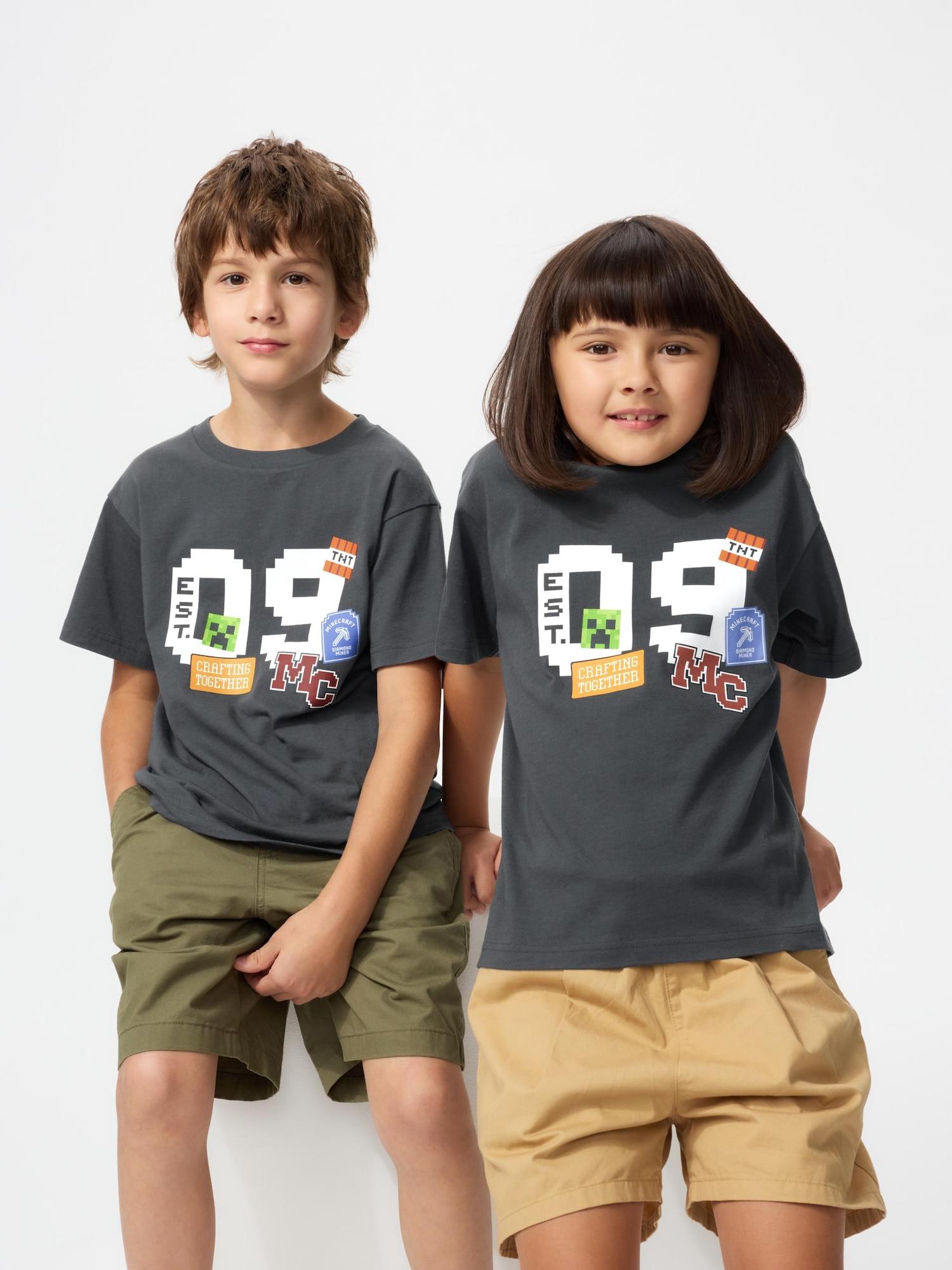 

Uniqlo Япония Minecraft Ut 08 DARK GRAY/100