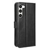 Phone Cover for Samsung Galaxy S23+ PU Leather Crazy Horse Texture Wallet Stand Phone Case with Strap