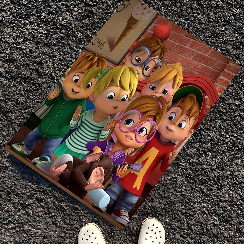 Alvin and the Chipmunks Printed Carpet, Rug for Office Chair Living Room Bedroom Kitchen Room Decor Gifts.