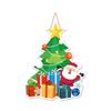 Cross-border Christmas Letter Flag Banner Paper Christmas Latte Flower Flag Hanging Flag Atmosphere Decoration Party Decorations