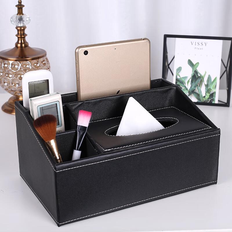 Premium Multifunction Leather Tissue Box