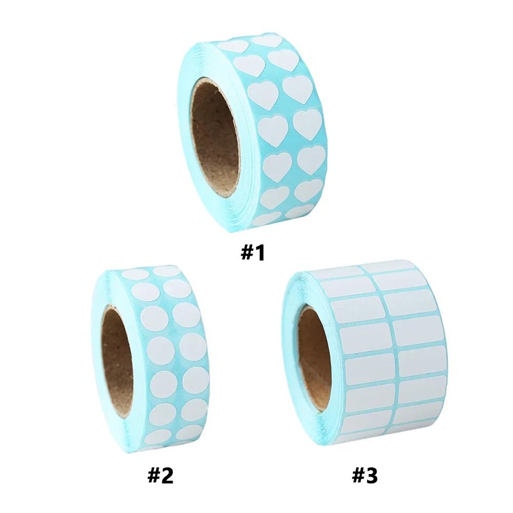 3000 Pieces Diamond Art Stickers White Blank Labels Self Adhesive Name Number Labels Art Accessories for 5D DIY Diamond Painting