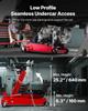 Low Profile Floor Jack, 1000 Lbs / 0.45 Ton Lifting Capacity Telescoping Transmission Floor Jack, 16-64 Cm Lifting Height, 360° Swivel Front Wheels,