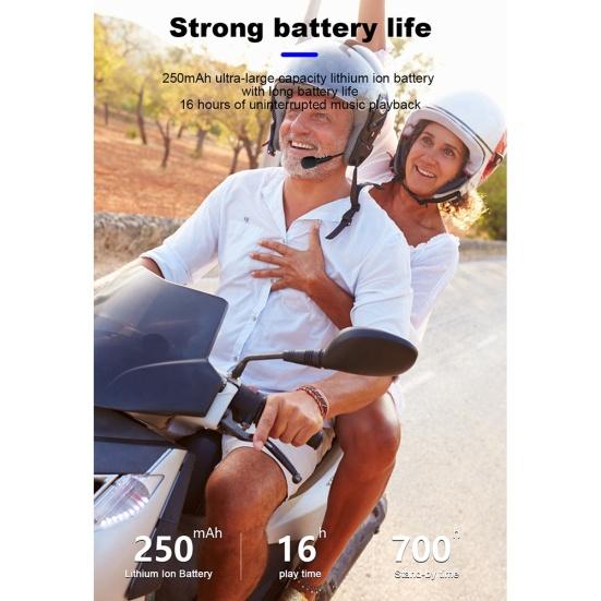 Cască pentru cască de motocicletă T2 wireless compatibilă cu Bluetooth 5.0 Căști difuzor stereo