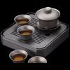 ZHOUYUEHENGSHENG Pure Titanium Portable Tea Set