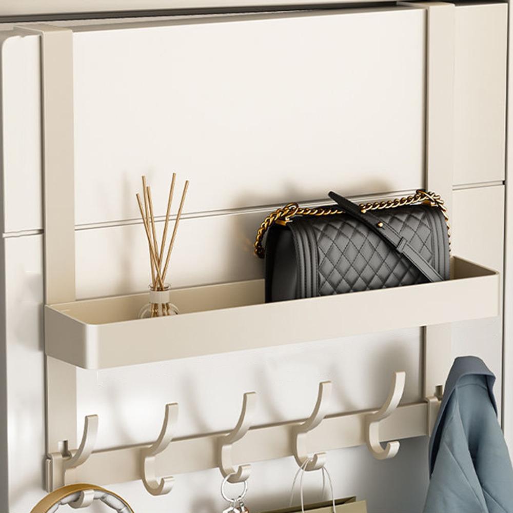 Double-layer Door Behind Coat Hook Strong Load-bearing Clothes Hanging Holder Closet