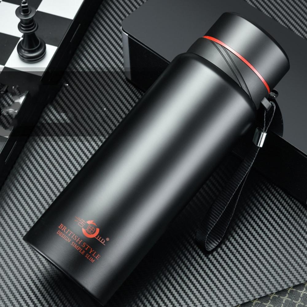 Large-capacity 304 stainless steel business insulated cup, hanging cup, simple and portable gift water cup