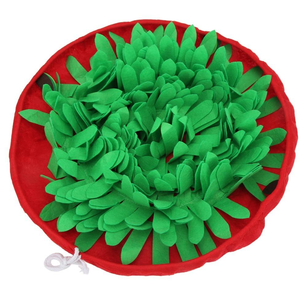 Soft Fabric Snuffle Mat Dual Use Dog Feeding Toy Interactive Play Snuffle Bowl  Boredom Relief
