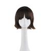 Persona 5 Makoto Niijima Cosplay Wig Brown Pigtails Synthetic Hair Anime Game Costume Party Bouncy Curly Ends Schoolgirl Style