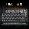H60 Three-Mode Magnetic Switch Keyboard: Wired, Wireless, Bluetooth, Full Aluminum CNC for Gaming