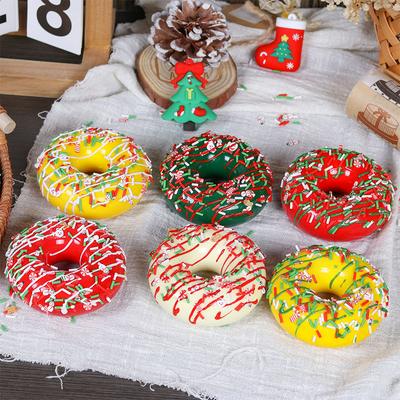 6 Pcs Artificial Cake Simulation Donuts Faux Doughnuts Realistic Dessert Candy Decor Fake Food Model Cake Shop Photo Props