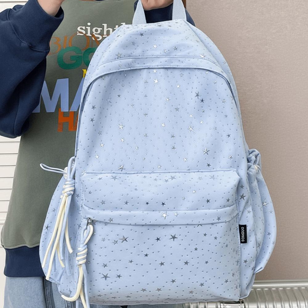 Large Capacity Star Backpack Oxford Cloth Travel Rucksack Student School Bag  Outdoor Activities