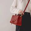 Light Luxury Red Design Sense Crossbody Bag Leather Texture Women's Bride Wedding Bag  New High-Grade Large Capacity Handbag