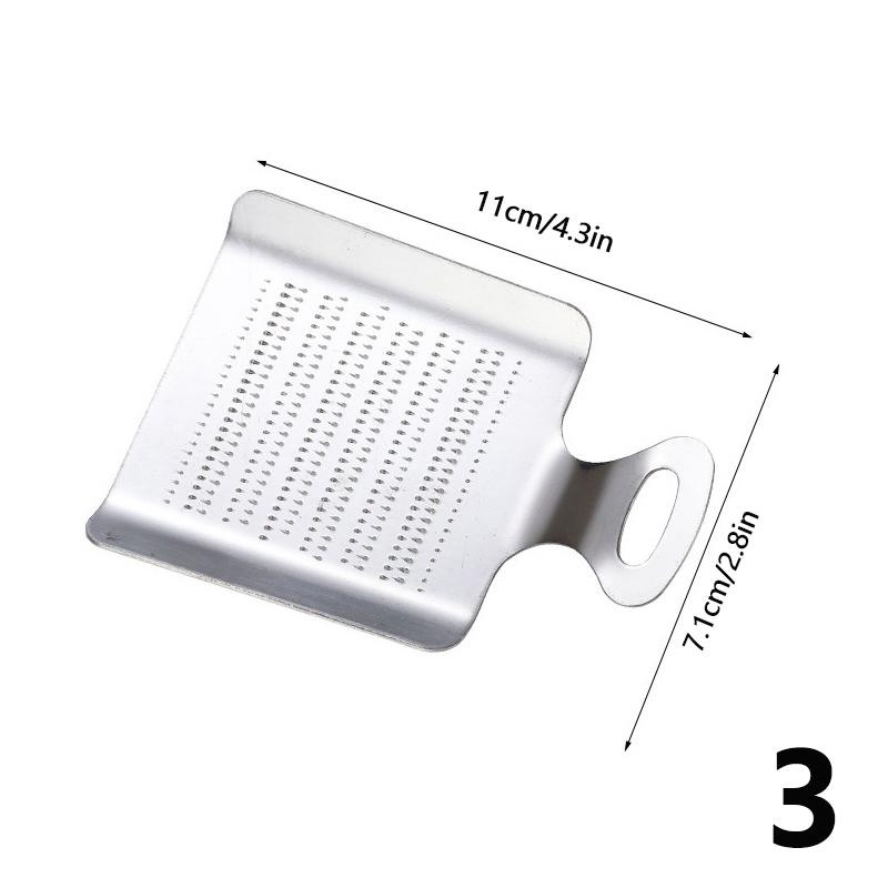 Ginger Grater Wasabi Grater Crusher Stainless Steel Garlic Grinder Kitchen Fruit Root Vegetables Ginger Grinding Tool