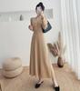 Spring & Autumn 2024 Slim Fit Knitted Midi Sweater Dress
