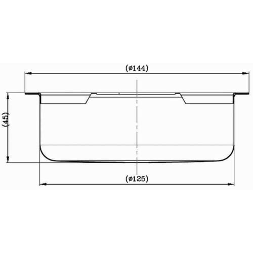 LuLuPaL Stainless Steel Drainer, Shallow Type, 14.5mm, SUS304