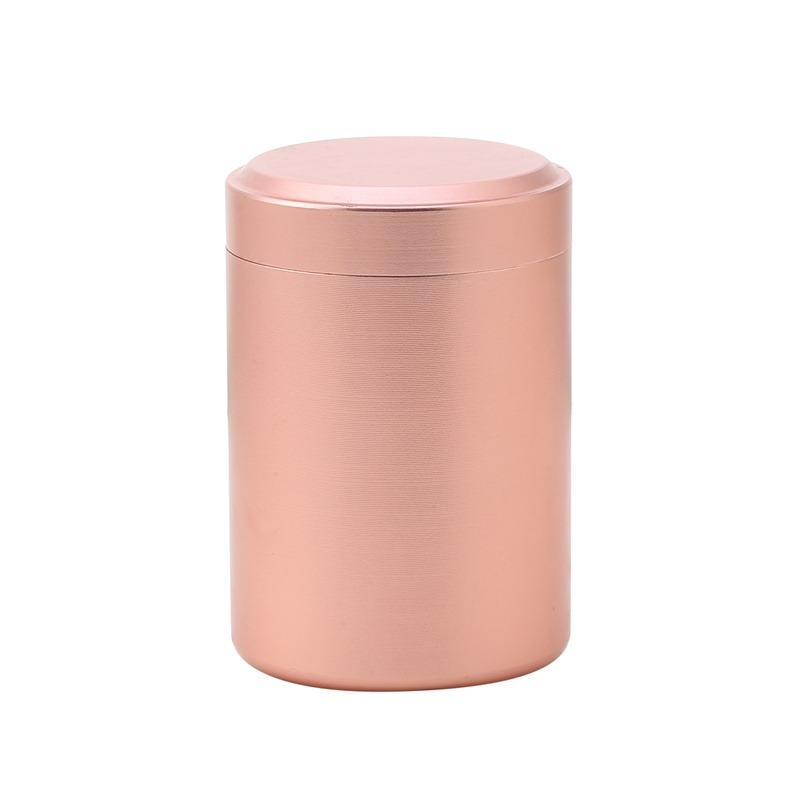Metal Airtight Smell Proof Container Aluminum Herb Stash Sealed Can Container Herb Tea Jar Storage Boxes