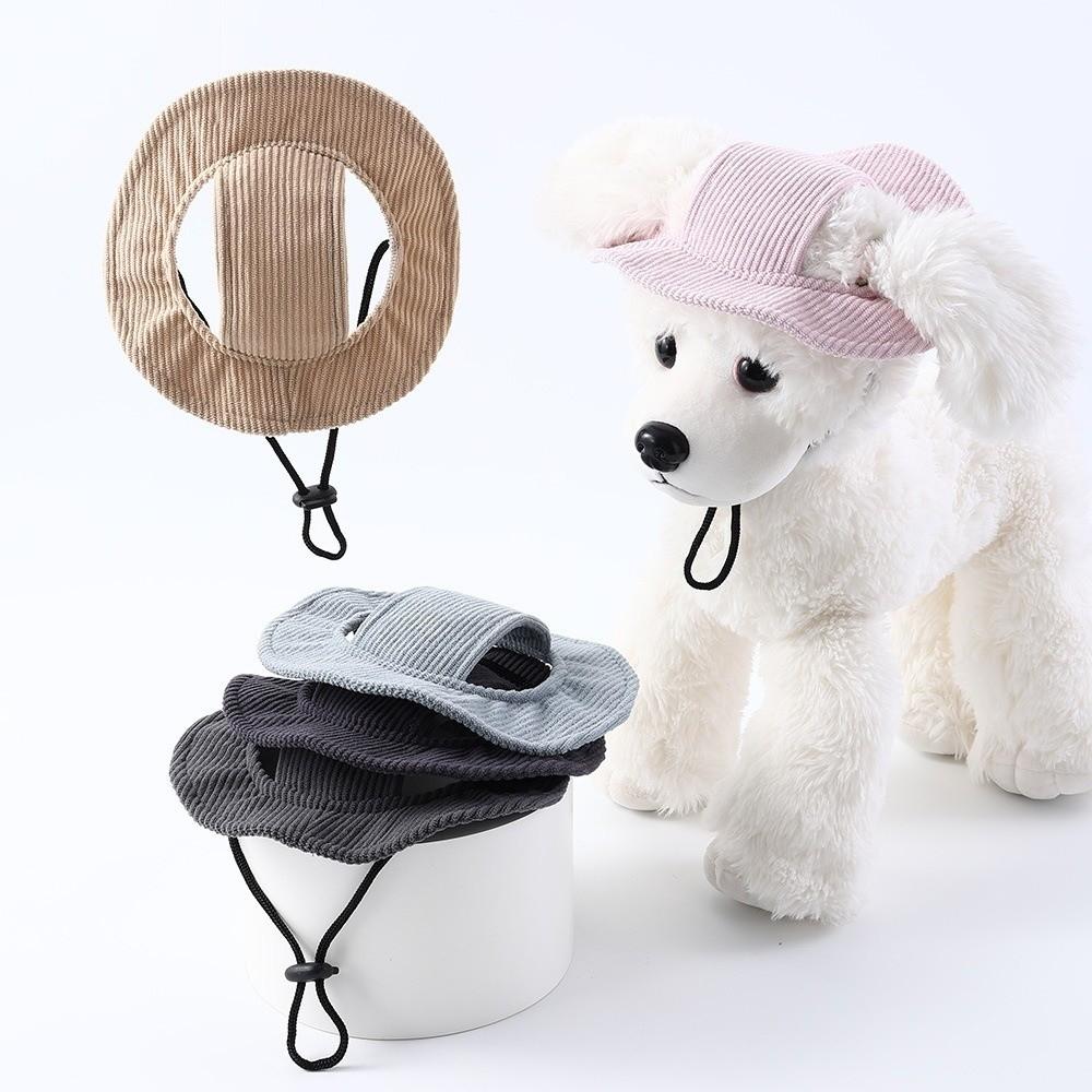 Exposed Ears Dog Fisherman Hat Breathable Pet Sun Hat Cute Dog Sunscreen Hat Outdoor