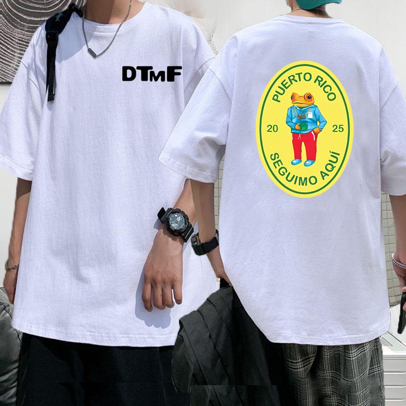 Dtmf Bad Bunny New Album Tour Tshirt Unisex Unisex Debi Tirar Mas Fotos Printed Tshirt Casual Cotton Short Sleeve Hip Hop Tees