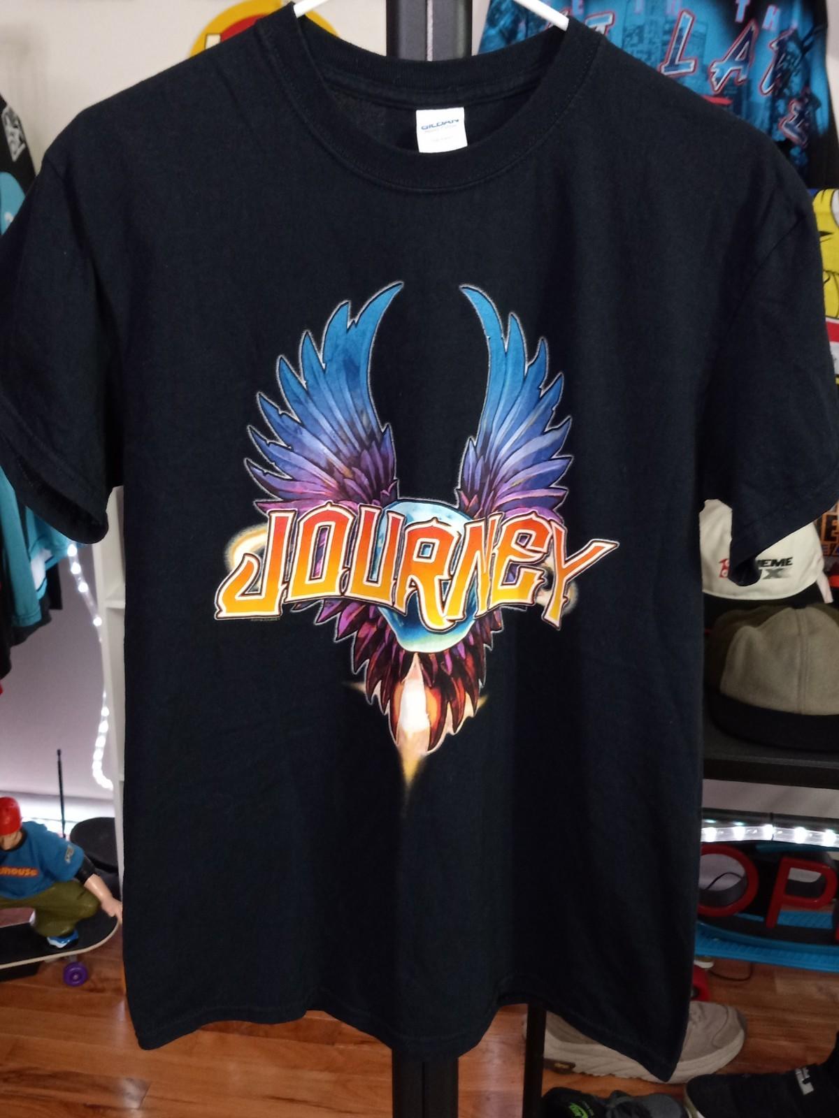 Journey 2018 Concert Tour T-Shirt Black Men s Size Medium (21 X 28) 2-Sided Unisex T-Shirt S
